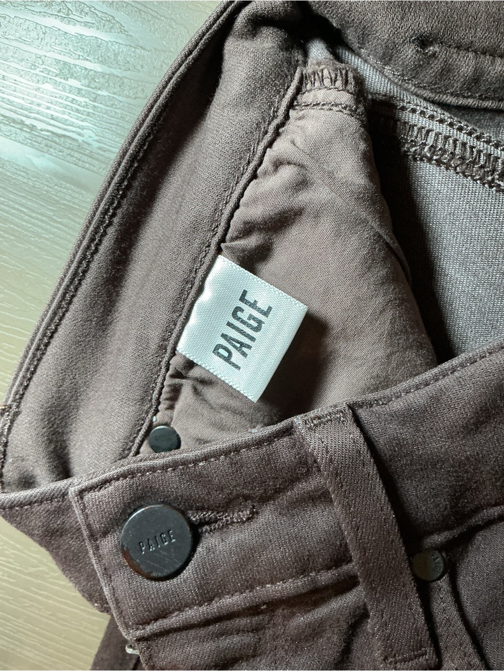 PAIGE Women's Brown Skinny Jeans - Picture 8 of 9